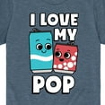 thumbnail image 3 of Instant Message - I Love My Pop - Toddler & Youth Short Sleeve Graphic T-Shirt, 3 of 6