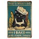thumbnail image 2 of Cat Retro Metal Plate Tin Sign Placa Poster Wall Art Para Bar Club Accesorios Likrtyny Arte Deco, 2 of 9