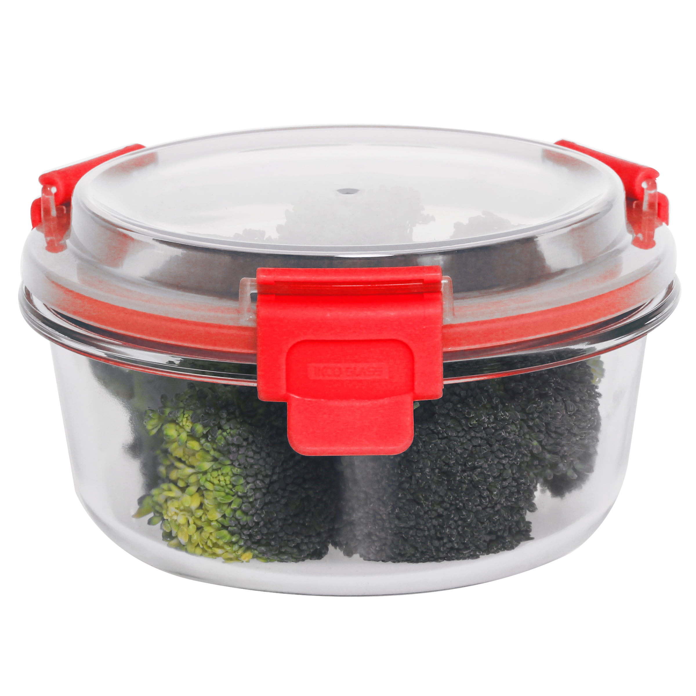 Leak Proof Food Storage Container With Air Vent Lid Of Borosilicate  Glass(940ml)