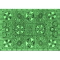 thumbnail image 1 of Ahgly Company Indoor Rectangle Abstract Emerald Green Modern Area Rugs, 2' x 3', 1 of 4