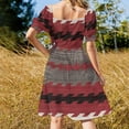 thumbnail image 3 of Navajo Rug 9 Vestido de manga corta Cóctel de vestidos vestidos de manga larga Vestidos de mujer, 3 of 6