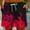 Red, variant on Pitauce Men's Summer Plus Size Board Shorts Flame Print Breathable Quick-Drying Beachwear Elastic Waist Drawstring Beach Bathing Suit with Pocket