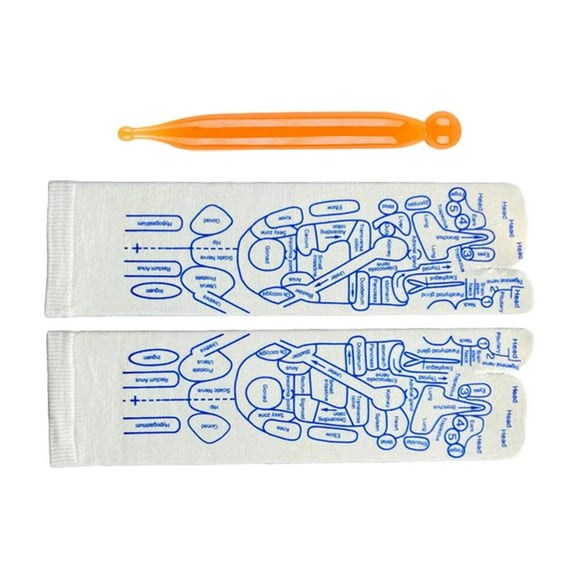 Calcetines de de pies, calcetines de reflexología, calcetines transpirables, informales, cómodos, calcetines de acupuntura con bolígrafo para Calcetines masculinos