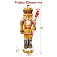 thumbnail image 6 of 6' Gingerbread Outdoor Christmas Soldier with 216 Warm White LED Lights, 6 of 6