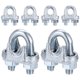 thumbnail image 1 of Uxcell 6-Pack Abrazaderas de Cable, Clip de Cable de Acero al Carbono M6, Sujetador de Silla de Perno en U, 1 of 6