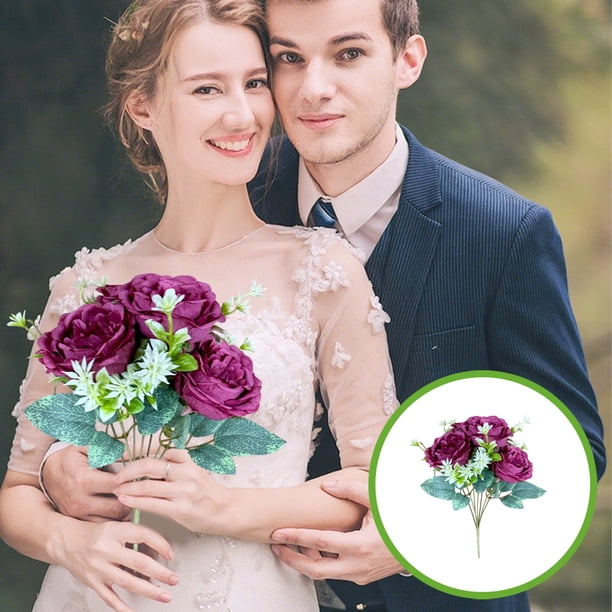 Ramo de simulación artificial,flores artificiales,decoración con flores artificiales,decoración duradera y hermosa para el hogar