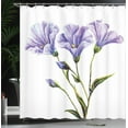 thumbnail image 4 of Ambesonne Flower Shower Curtain, Romantic Summer, 69"Wx84"L, White Violet Green, 4 of 5