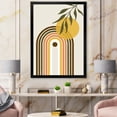 thumbnail image 3 of Designart 'Abstract Retro Rainbow With Yellow Sun' Modern Framed Art Print, 3 of 4