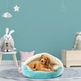 thumbnail image 6 of Precious Tails Plush Corduroy And Sherpa Lined Pet Dog Bed, 6 of 13