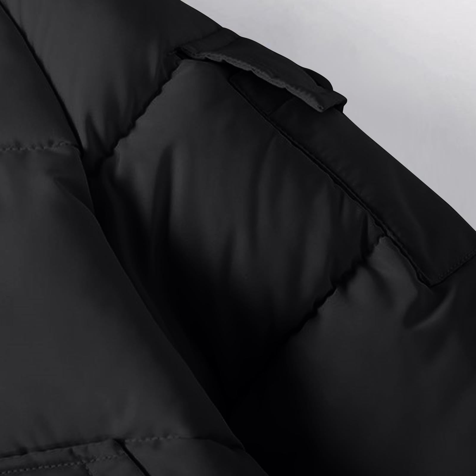 Ashirexll Kids Hooded Puffer Coat for 2-13 Years Mid-Length Thickened Casual Winter Jacket