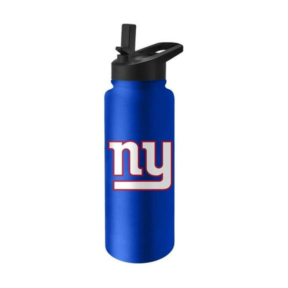 Logo Brands 621-S34QB-8 York Giants 34 oz Logo Quencher Water Bottle