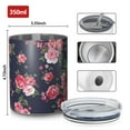 thumbnail image 4 of 12oz Coffee Tumblers Pioneer Flower Stainless Steel Vacuum Insulated Travel Tumbler Coffee Cups Mug with Lid and Straw with Cleaning Brush for Cold & Hot Drinks, 4 of 5