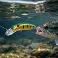 thumbnail image 3 of MInHoues Floating Minnow Fishing Lure, 4.13" Hard Plastic Artificial Swimbait with Treble Hooks, Realistic Long Casting Bait for Bass, Freshwater Saltwater Tackle Gear, 3 of 5