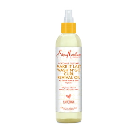 SheaMoisture Coconut Custard Make It Last Wash N Go Curl Revival Oil, 8 (Best Wash And Go Products For 4b Hair)
