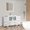 White, variant on Vanity Art 54 in. W Single Sink Bathroom Vanity with Ceramic Top and Free Mirror