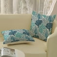 thumbnail image 4 of Coastal Pillow Covers 16x16 Inch 2 Pcs Blue Teal Turquoise Coral Summer Outdoor Decor Throw Pillows Nautical Sea Ocean Themed Holiday Decoration Pillowcase Linen Cushion Cover for Couch Sofa, 4 of 6