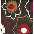 thumbnail image 6 of SAFAVIEH Soho Buckley Floral Wool Area Rug, Brown/Multi, 6' x 6' Round, 6 of 9