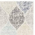 thumbnail image 3 of SAFAVIEH Madison Leighton Geometric Area Rug, Ivory/Blue, 5'1" x 7'6", 3 of 10