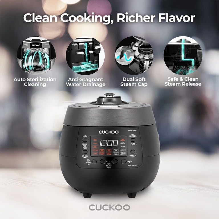 CUCKOO Twin Pressure Rice Cooker 6-Cup Uncooked / 12-Cup Cooked