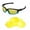 Yellow - Non Polarized, variant on Walleva Titanium Polarized Lenses And Black Earsocks For Oakley Split Jacket OO9099 Sunglasses