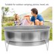 thumbnail image 4 of Charcoal Stove Quick Heating Iron Portable Round Barbecue Grill for Outdoor Hiking Traval Picnic Camping, 4 of 5