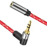 SIKAITE 3.5mm Male to Female Extension Cable with Microphone Stereo Audio Adapter Compatible for iPhone, iPad,