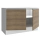 thumbnail image 3 of Mueble Tarja Madesa Glamy 120 cm 2 Puertas (Sin Encimera y Tarja) - Blanco/Marrón Madesa G2412BGL, 3 of 7