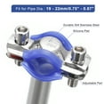 thumbnail image 3 of Unique Bargains 2Pack Pipe Supports Adjustable Pipe Bracket Clamp Pipe Strap for 19-22mm Pipe, 3 of 4