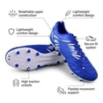thumbnail image 2 of Vizari Valencia FG Soccer Cleats for Men and Women | Wide Fit Football Shoes with TPU Studs - ROYAL/WHITE, 11, 2 of 7