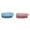 Blue,Pink, variant on 2Pcs 5.2x1.6 Inch Silicone Body Scrubber, Gentle Exfoliating Shower Bath Scrubber, Silicone Body Brush, Exfoliating Body Scrubber, Silicone Body Scrubber Loofah, Silicone Bath Brush