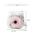 thumbnail image 4 of Estuche protector transparente Daisy para cámara compatible con Fujifilm Instax Mini 11/8/9 con correa de hombro ajustable, 4 of 5