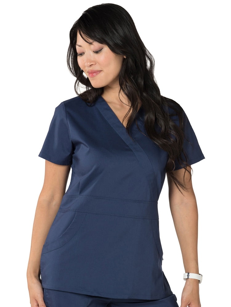 Download Nurse Mates - Nurse Mates Women's Lauren Mock Wrap Solid ...