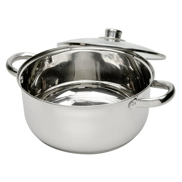 Ecolution Pure Intentions Stainless Steel 5-Quart Dutch Oven with Glass Lid