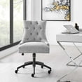 thumbnail image 2 of Modway Regent Tufted Fabric Office Chair, Black Light Gray, 2 of 10
