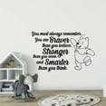 thumbnail image 2 of Always Remember You Are Braver Than You Believe Stronger Than Youb Seem Vinyl Wall Art Wall Sticker Wall Decal Decoration For Home Room Kids Room Nursery Room Girls Boys Décor Design Size (20x20 inch), 2 of 3