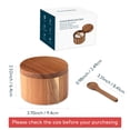 thumbnail image 3 of Salt Cellar Box KITCHENDAO de madera de acacia con cuchara, 180 ml, 3 of 7
