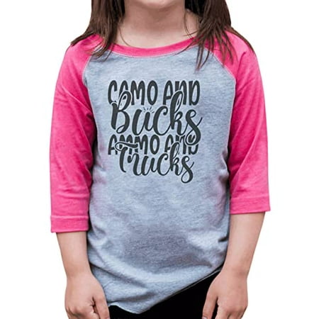 

7 ate 9 Apparel Girls Hunting Shirts - Camo Bucks & Trucks Pink Shirt 2T