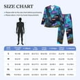 thumbnail image 4 of Kdxio Cute Fuzzy Fantasy Creatures Men’s Pajama Set Pajamas For Men 2 Piece PJ Set with Men Pajama Pants and Long Sleeve T-Shirt Lounge Set-Medium, 4 of 7