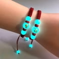 thumbnail image 5 of K-KED Red Rope Bracelet Weaving Leather Chain Bracelet Women Men Handmade Bracelet-4, 5 of 8