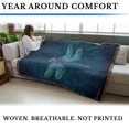 thumbnail image 4 of Pure Country Weavers Damask Dragonfly Blanket by Brigid Ashwood - Fantasy Cotton Tapestry Throw - Made in The USA - 72" x 54", 4 of 8