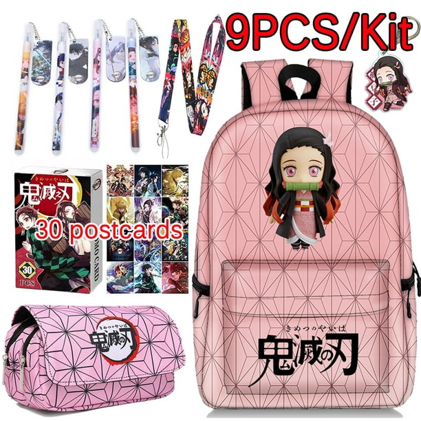 Demon Slayer No Yaiba Backpack Gift Set For Boy Girls 9pcs - Walmart.com