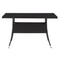thumbnail image 3 of CorLiving Parksville Resin Wicker and Steel Rectangular Outdoor Dining Table with Glass Top, Black, 3 of 7