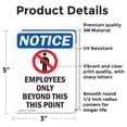 thumbnail image 2 of (2 Pack) Employees Only Beyond Sign, 2 of 7