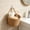 D, variant on Blue Hand Woven Cotton Rope Wall Hanging Storage Basket with Handle, Portable Wall Mount Organizer Bin for Cosmetic Snack Desktop Sundry Storage