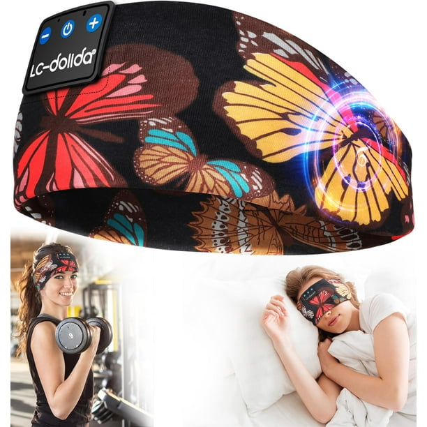 Auriculares para dormir con diadema LC-Dolida Bluetooth 5.4 inalámbricos
