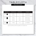 thumbnail image 6 of Indoor/Outdoor Tabletop Collection Multi-use, Machine Washable, Striped, Tablecloth, 60" Round, Blue Ocean, 6 of 6