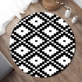 thumbnail image 1 of Sentmoon Savings Washable Kitchen Rug Circular Washed Carpet Non Slip Round Area Rug for Kitchen, Bedroom, Living Room or Entryway Hot Savings & Everyday Bargains, 1 of 6