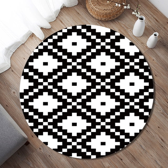 Sentmoon Savings Washable Kitchen Rug Circular Washed Carpet Non Slip Round Area Rug for Kitchen, Bedroom, Living Room or Entryway Hot Savings & Everyday Bargains