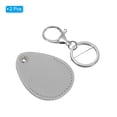 thumbnail image 3 of Unique Bargains Leather Key Fob, PU Leather Key Fobs with Key Rings Keychain Holder Gray, 3 of 6
