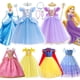 thumbnail image 2 of Disfraz de princesa Cenicienta Rapunzel para niñas, disfraz de Bella, Blancanieves, Aurora, Elsa, fiesta de cumpleaños y Halloween, 2 of 4